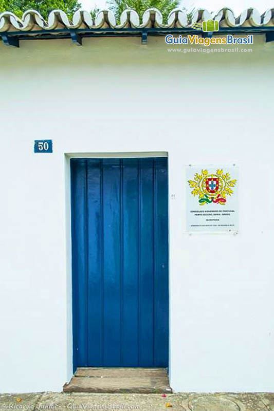 Imagem fachada no consulado de Portugal em Porto Seguro.