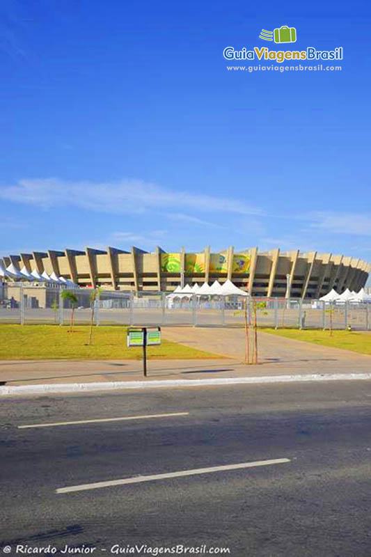 Imagem da Arena Mineirão, já todo reformado para copa do Mundo.