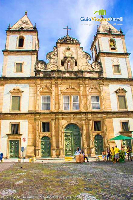 Imagem da Fachada da Igreja de São Francisco, no Pelourinho.