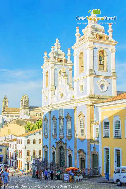 Imagem da Igreja de Nossa Senhora do Rosário dos Pretos, no Pelourinho.