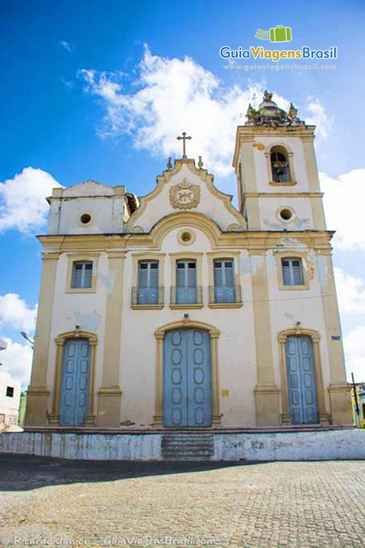 Imagem da Igreja Nossa Senhora dos Homens Pretos, cada canto da cidade uma bela paisagem, em Penedo, Alagoas, Brasil.