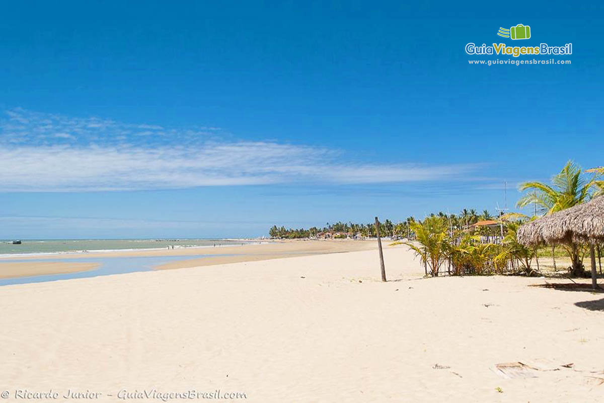 Imagem da bela Praia Flecheiras, em Trairi.