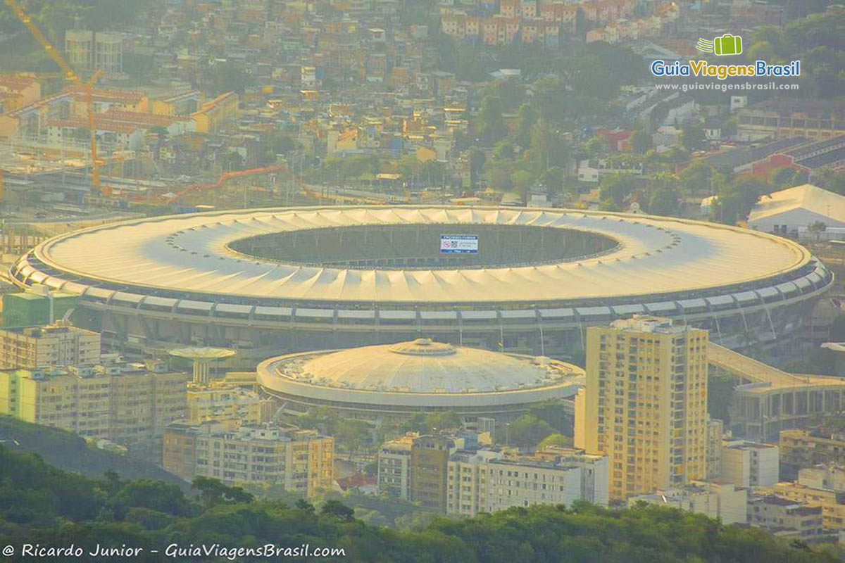 Imagem do Maracanã vista do Corcovado.